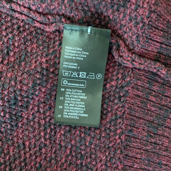 Women’s H&M long cardigan - pebble burgundy - Picture 3 of 6